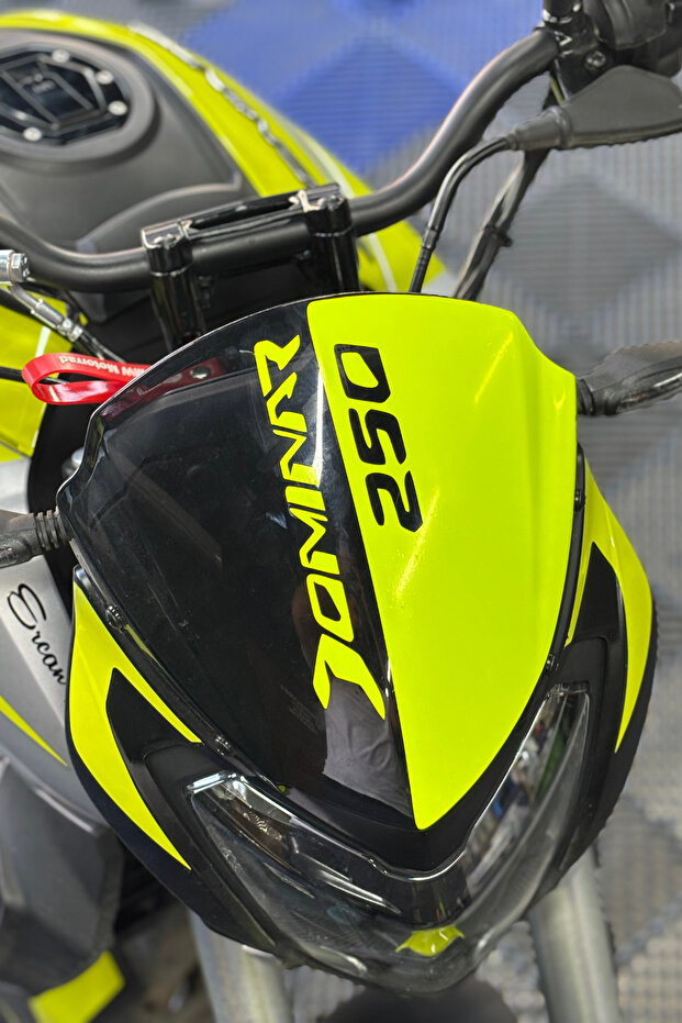 Neon Yellow Head Detail Sticker Decal for Bajaj Dominar 250
