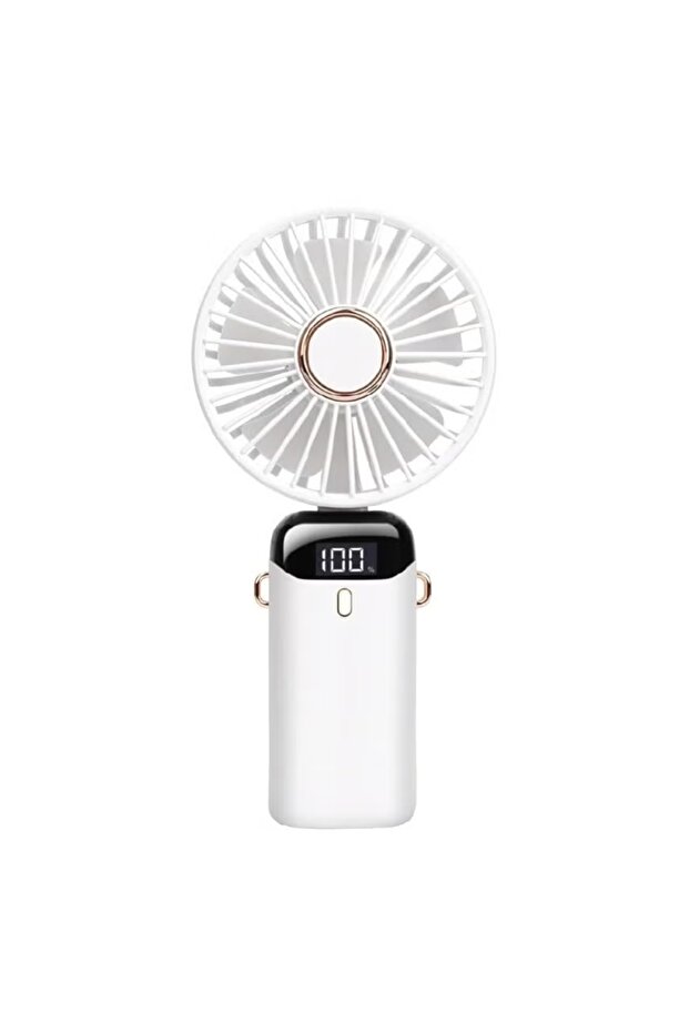 3-in-1 Portable w/ Power Display14-22Hr Handheld Fan 5-Speed USB Rechargeable - 2