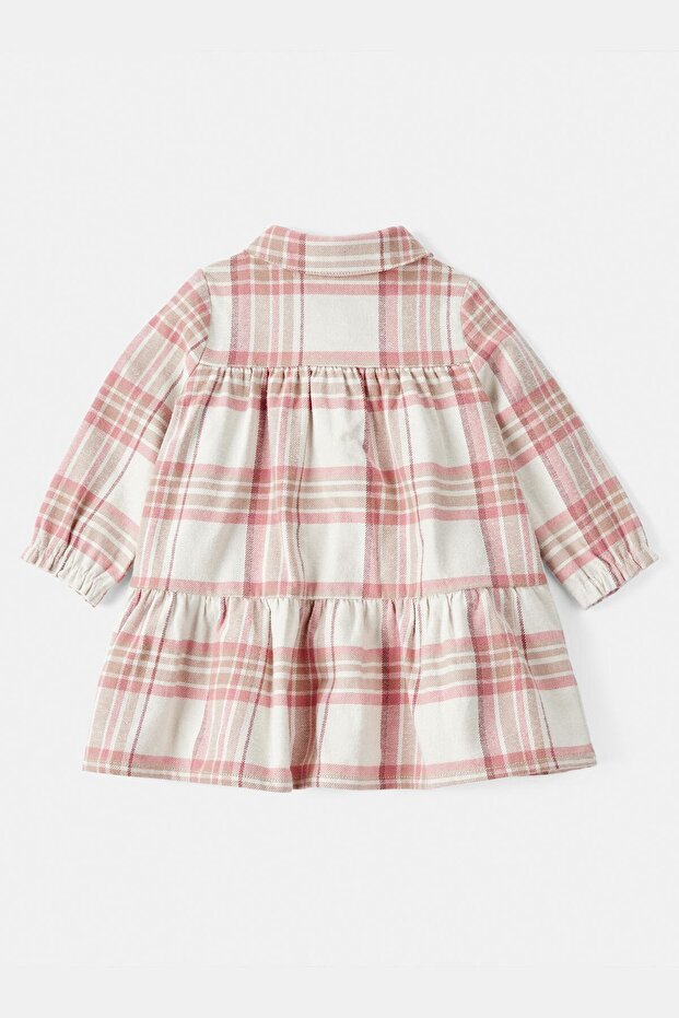 Kız Bebek Ekru Elbise Set - 5