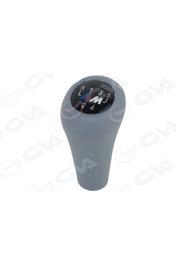 مقبض ناقل الحركة لسيارة BMW M POWER 5 Gear E30 E34 E36 E39 E46 E60 E90 E92 جلد رمادي - 1