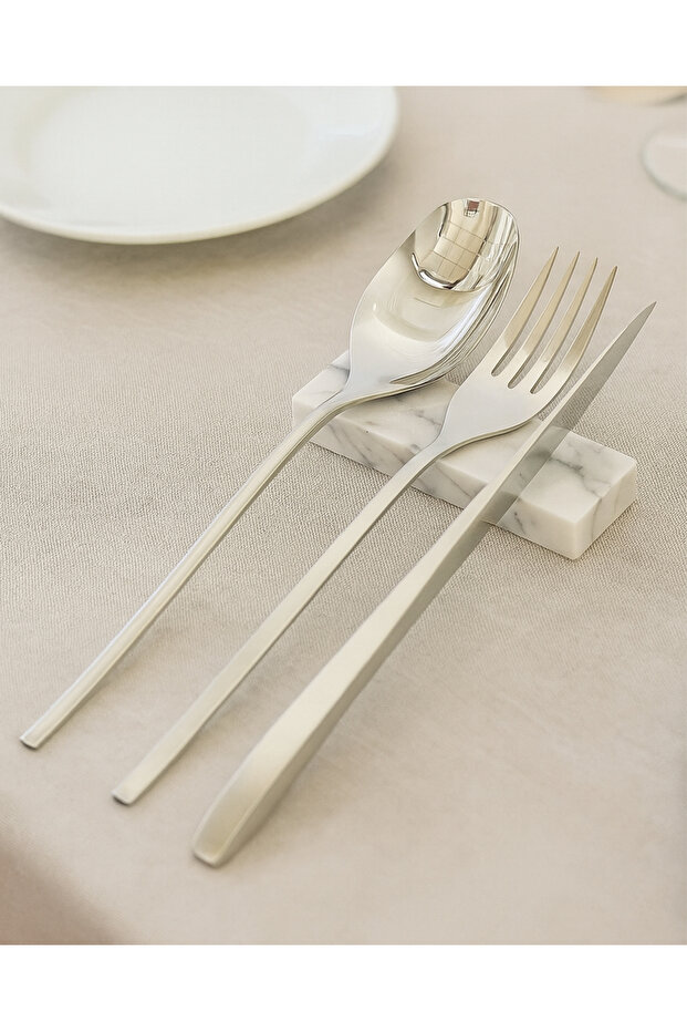 Set of 4 Marble Cutlery Stand | Cutlery Organizer | Cutlery Placemat