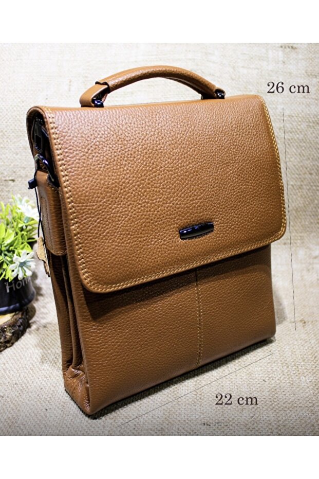 Men's bag 100% cowhide hand and shoulder bag