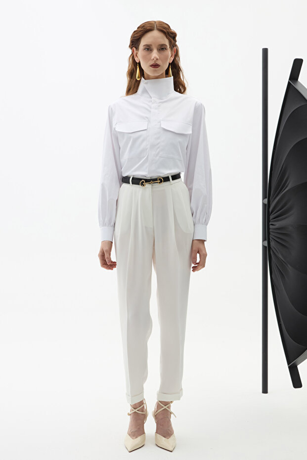 Hepburn White Pants - 3