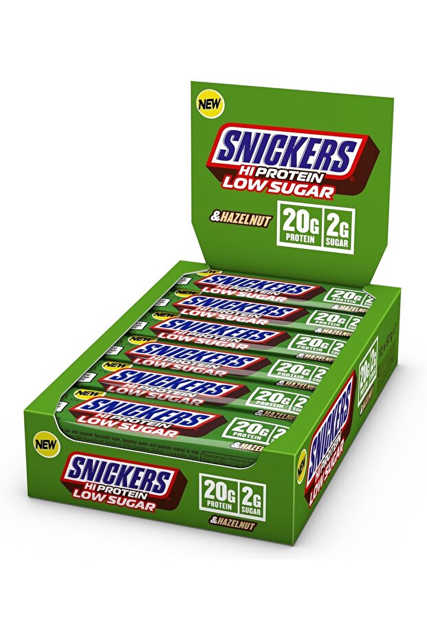 سنيكرز بروتين بار بالبندق عالي البروتين منخفض السكر 12x57g Hi Protein Hazelnut