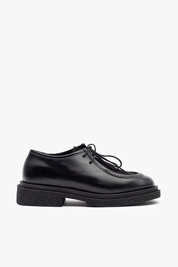 Ginny Black Leather Women's Loafer