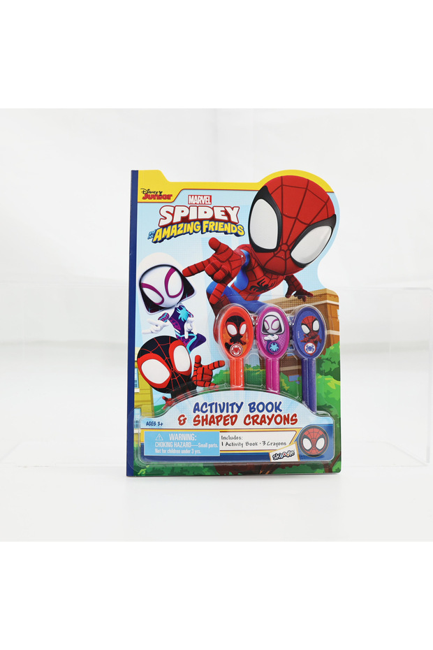 Spidey Activity Book & Shaped Crayons - 1