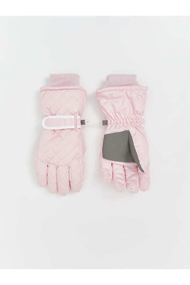 Çnr Özmarka New Season Patterned Girls' Snow Gloves