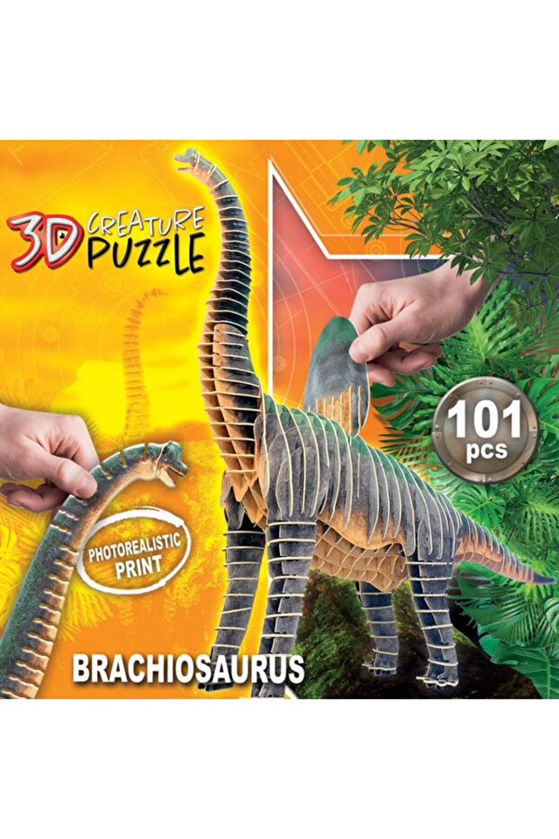 أحجية ثلاثية الأبعاد لمخلوق براكيوصوروس، 101 قطعة - 2