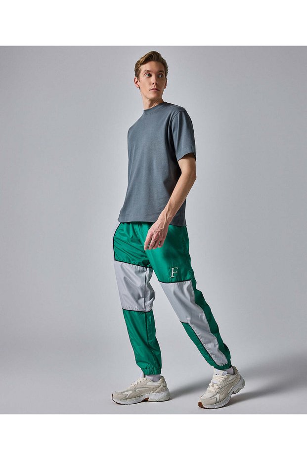 F Logo Track Pants Green