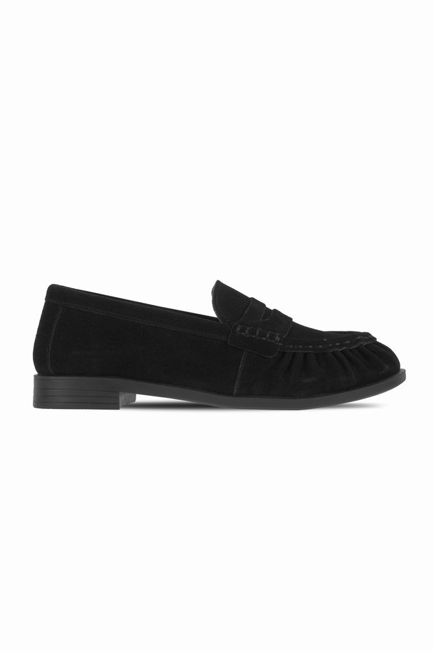 Alisy Women's Genuine Suede Leather Ballerina Shoes 4227