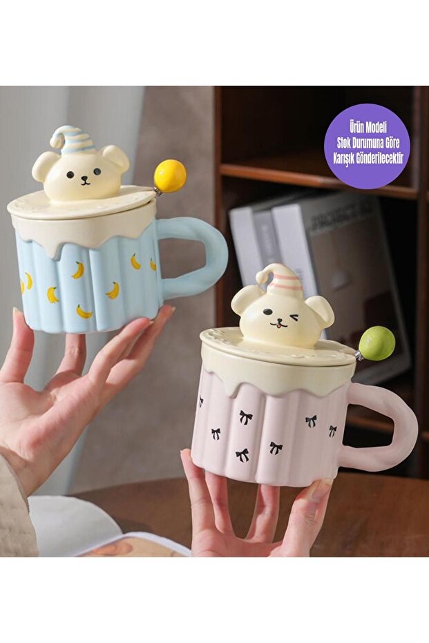 Tatlı Ayıcık Temalı Seramik Kupa - 3