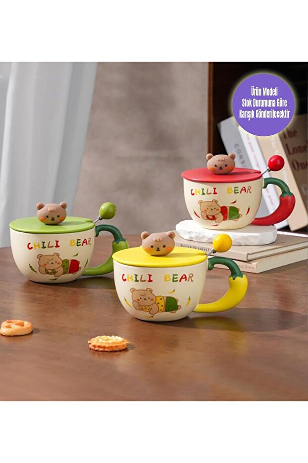 Sevimli Ayıcık Temalı Seramik Kupa - 1