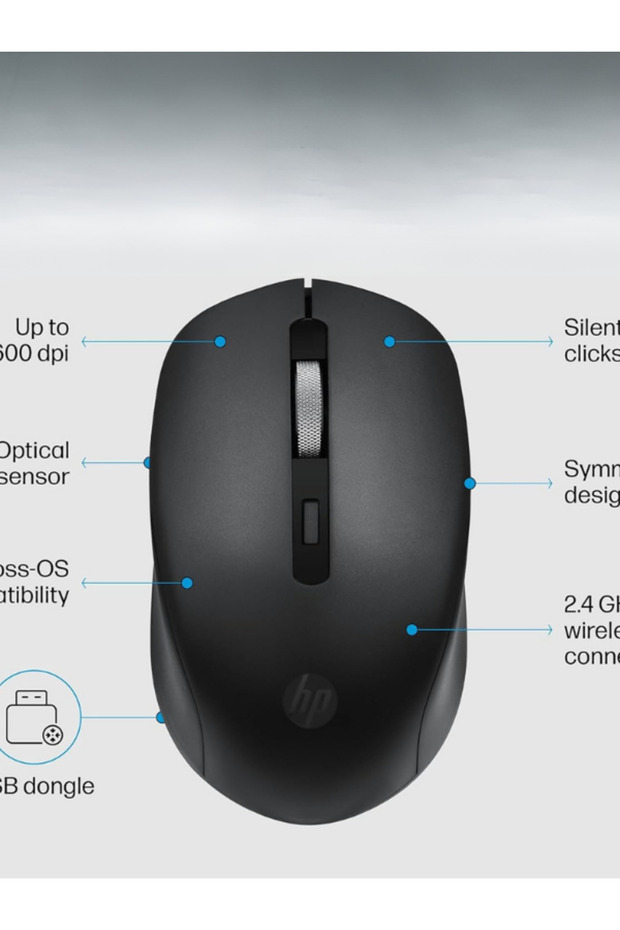 HP 1000 Wireless Mouse - 7