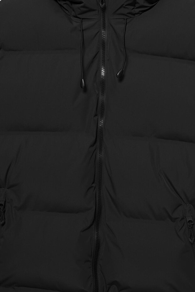 Kapüşonlu ısı yalıtımlı şişme ceket - 8