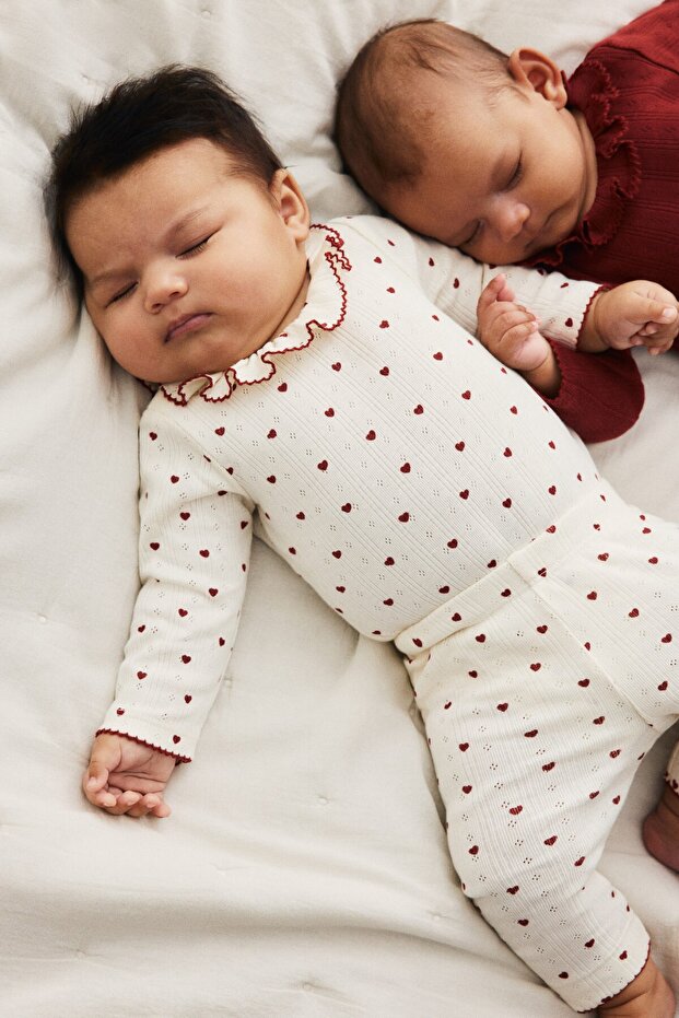 2 Parçalı Pamuklu Jarse Set - 1