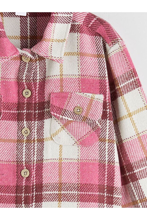 LCW Kids Ekose Kız Çocuk Gömlek - 3