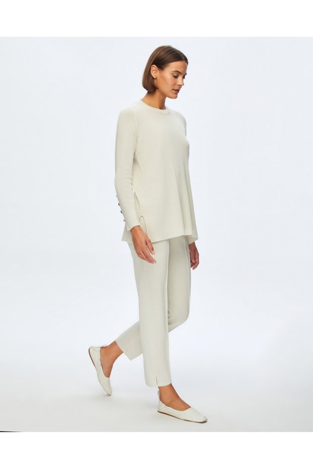 T24K-6001 Uzun Kollu Basic Tunik RAME-BONE