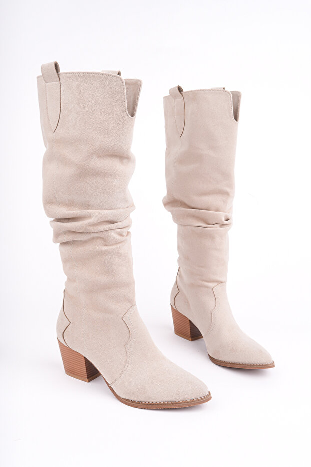 Cng-401 Thick Heel Bellows Long Boots
