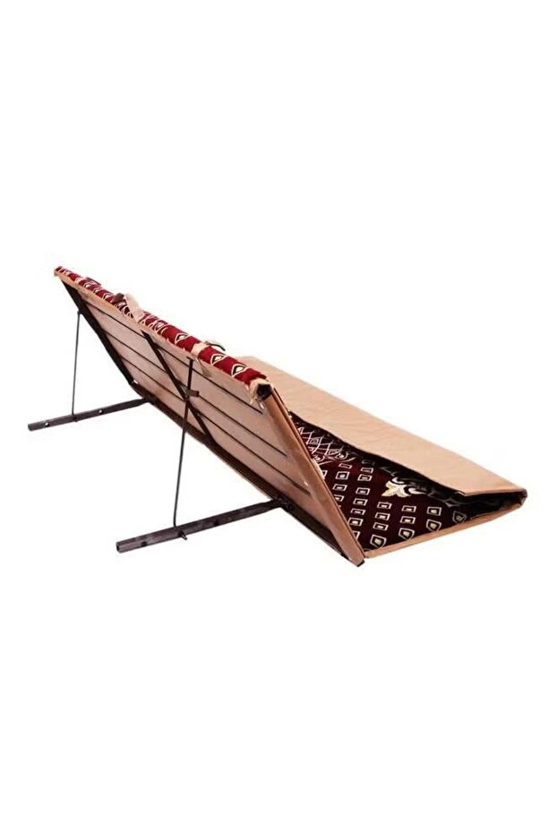 كرسي تخييم أرضي قابل للطي مع مسند ظهر قابل للتعديل مقاس 120×5×45 سم مثالي للرحلات والنزهات - 3