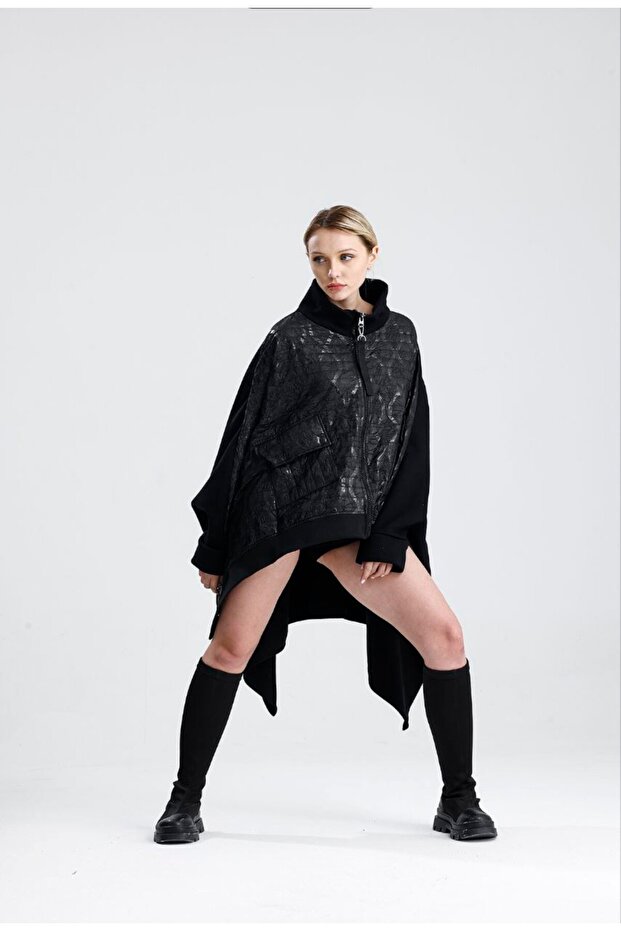 SİYAH PANÇO MONT - 2