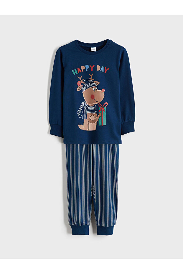 Vizyon New Season Printed Boys' Pajama Set