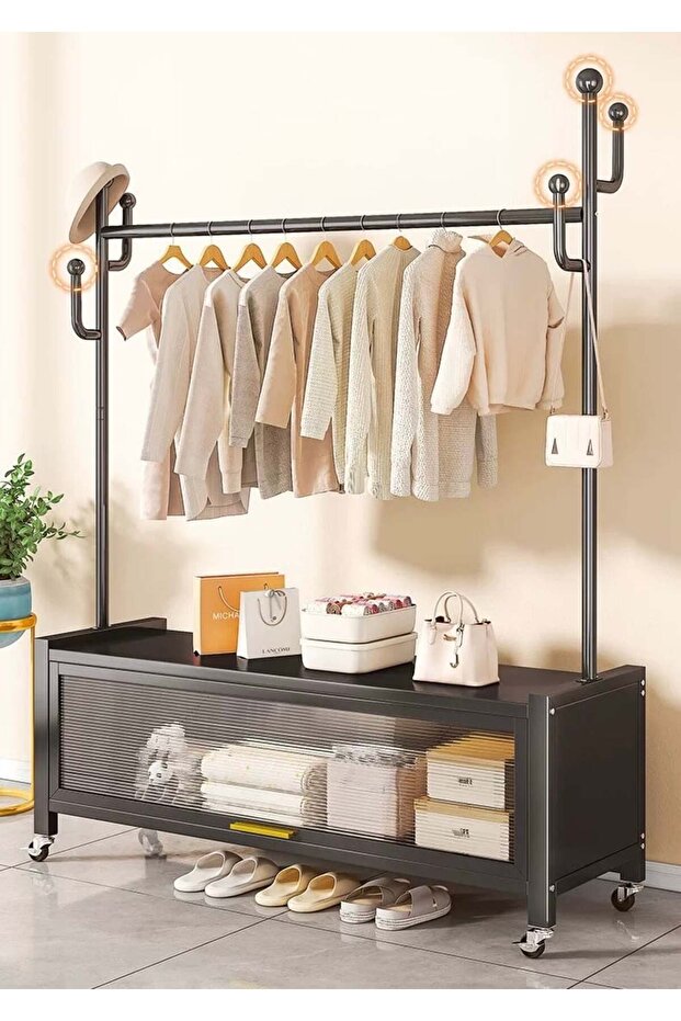 Multi-purpose clothes hanger with a modern and smart design for storage - 7