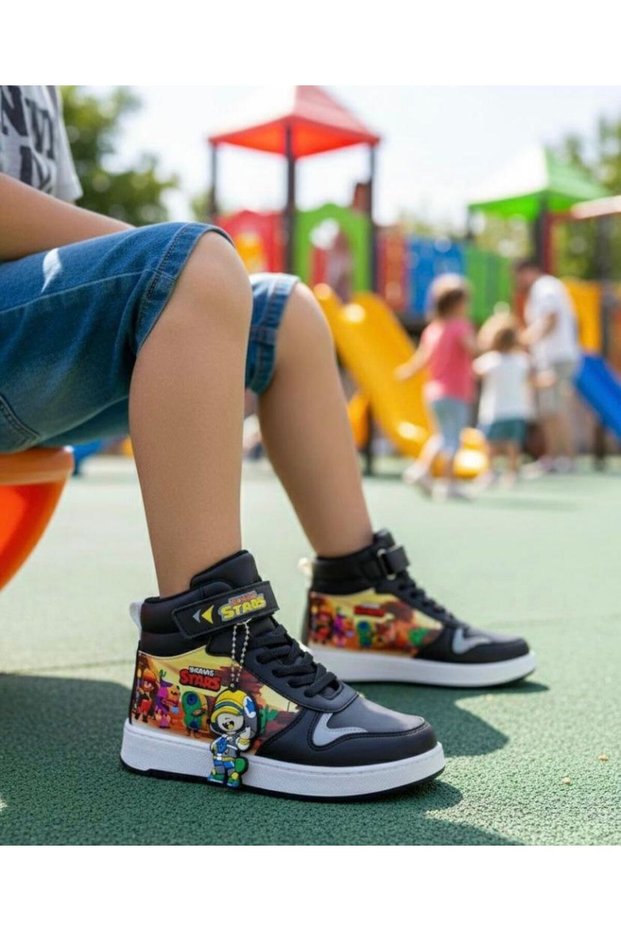 Brawl Stars High-Top Winter Children's School Shoes