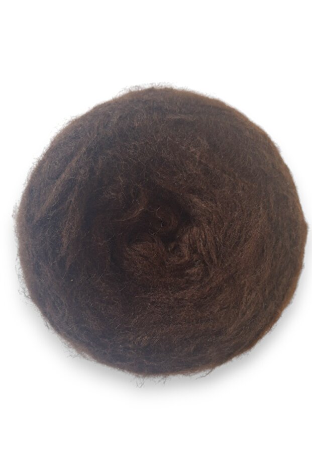 Chestnut, acı kahverengi, 3 katlı angora yün örgü ipi (500 gr.) - 4