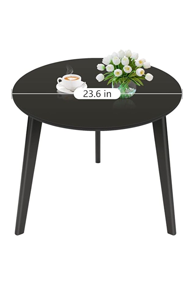 طاولة قهوة دائرية من نيوفانتي، طاولات جانبية متينة وطاولة نهائية متينة وسهلة التركيب، أريكة عصرية T - 1