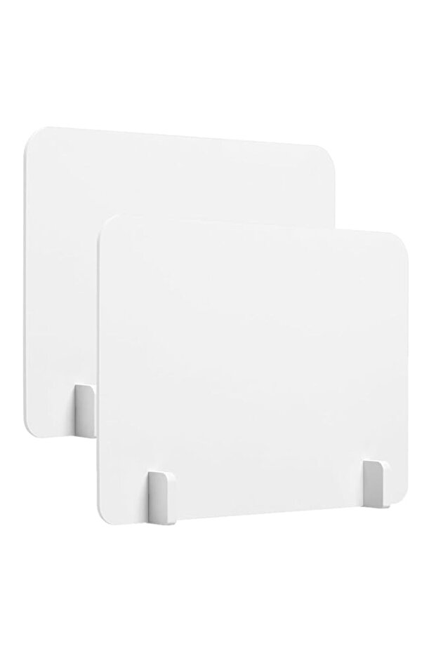 NALACAL Desk Separator Panel Guard Separate Board, Acrylic Desk Dividers Table Privacy Board Divider Panels Screen for Student Office 30 * 40cm White 2 Pcs