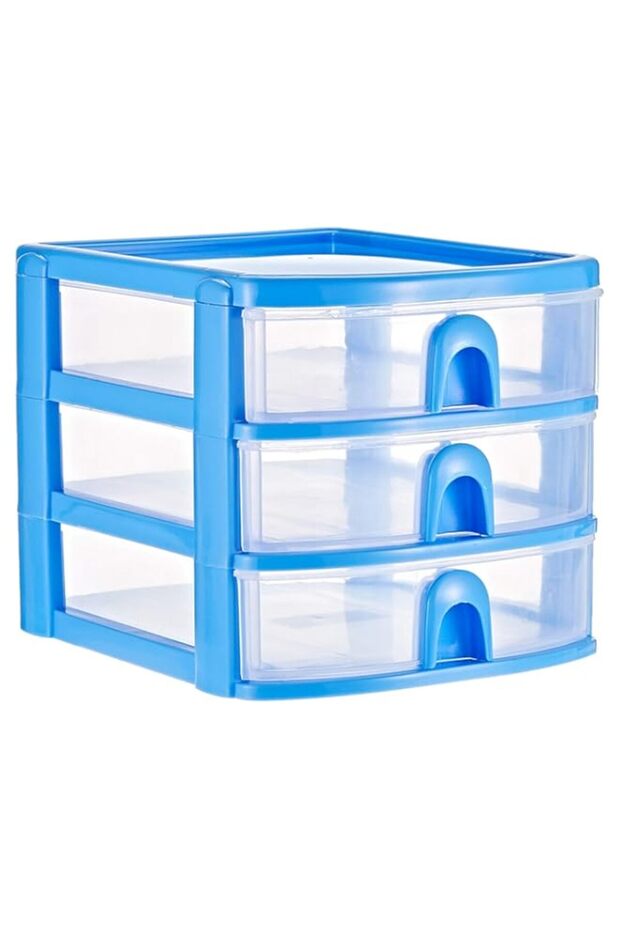 Harmony Mini Drawer 3-Tier, SD301, Multi Color, H7.1 x W8.3 D6.4 cm