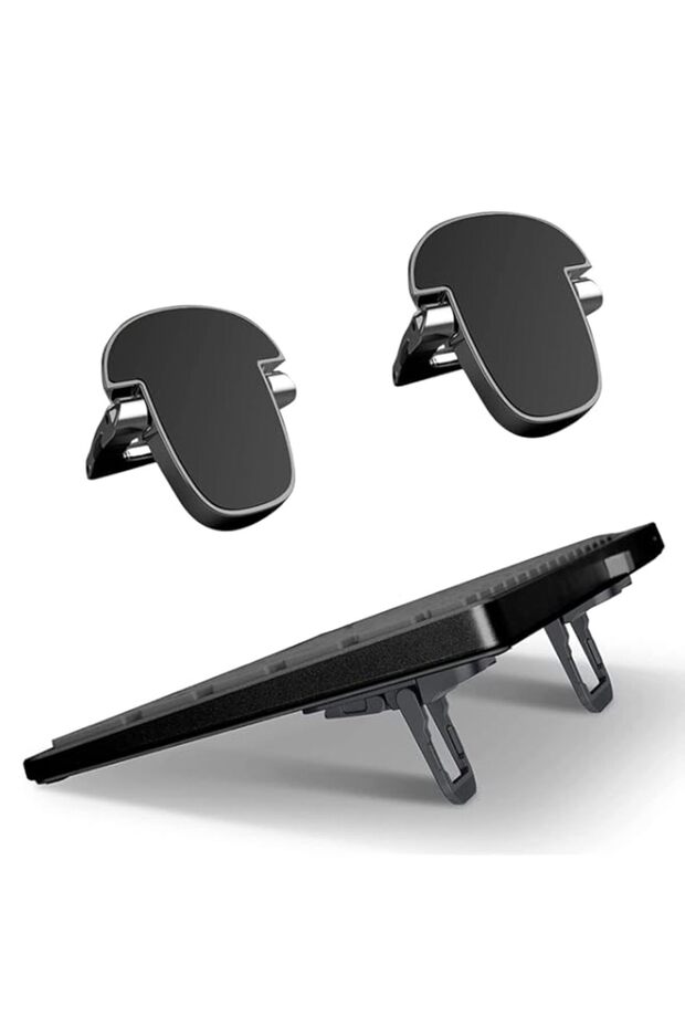 حامل لوحة مفاتيح كمبيوتر NALACAL صغير قابل للطي، حامل لوحة مفاتيح محمول غير مرئي ذاتي اللصق - 1