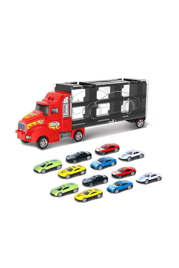 DobuyMall Toy Truck Transport Car Carrier Toy for Boys and Girls age 3-10 yrs old - Hauler Truck In