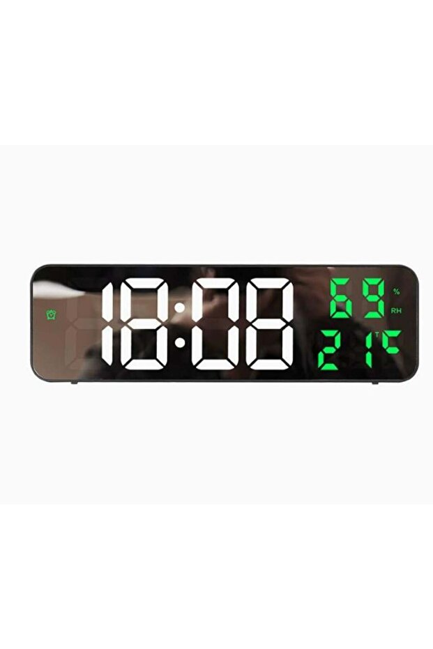 Digital alarm clock with large clear LED display - 2