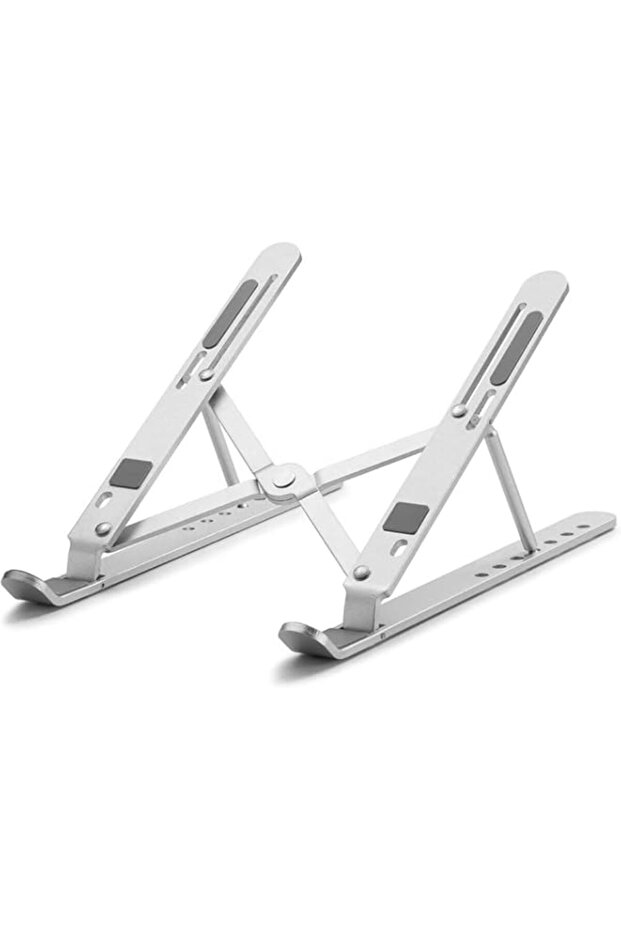 iCare® Aluminum Laptop Stand Adjustable Laptop Holder for Desk Foldable Computer Stand 7 Angles Anti-Slip Portable Riser for MacBook Air Thinkpad Tablet and iPad