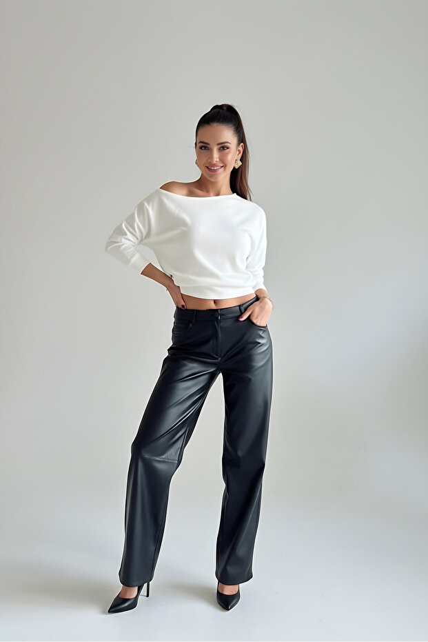 Women's Boat Neck Off-Shoulder Blouse