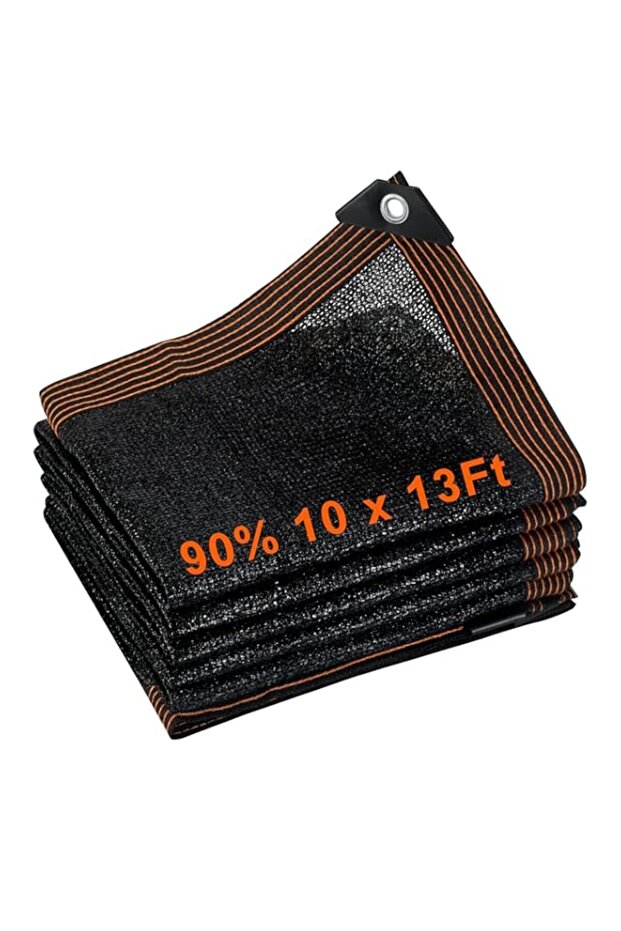 قماش تظليل بوكيلا 90%، شبكة تظليل الشمس 3 × 4 أمتار مع حلقات معدنية، شبكة حجب الأشعة فوق البنفسجية للنباتات، غطاء الدفيئة - 1