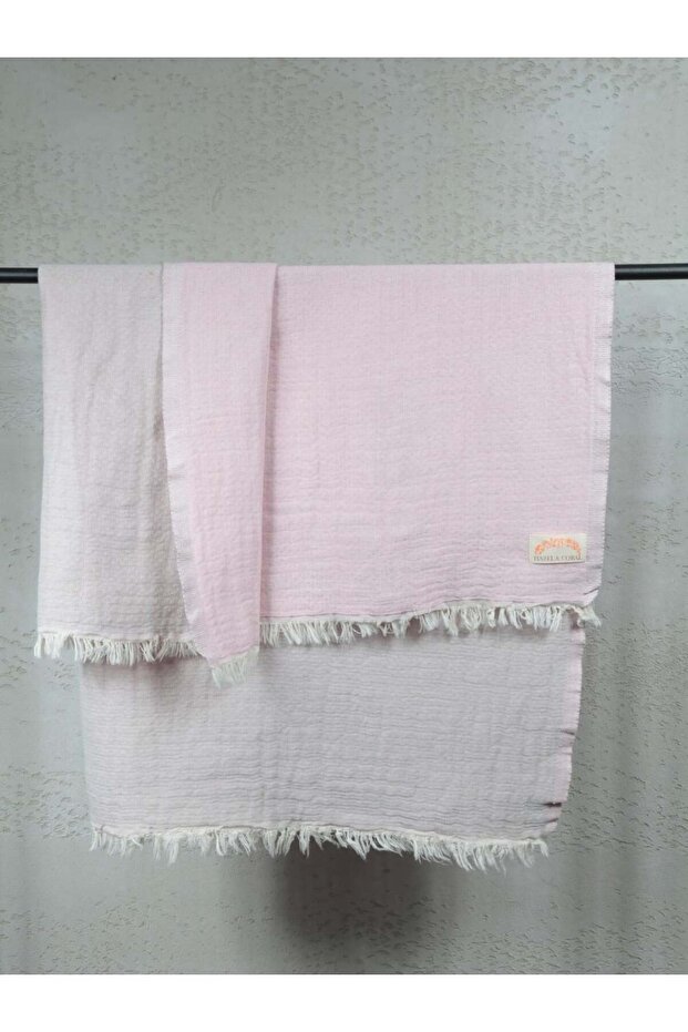 3 Layer Muslin Towel, Baby Cover & Blanket Pink