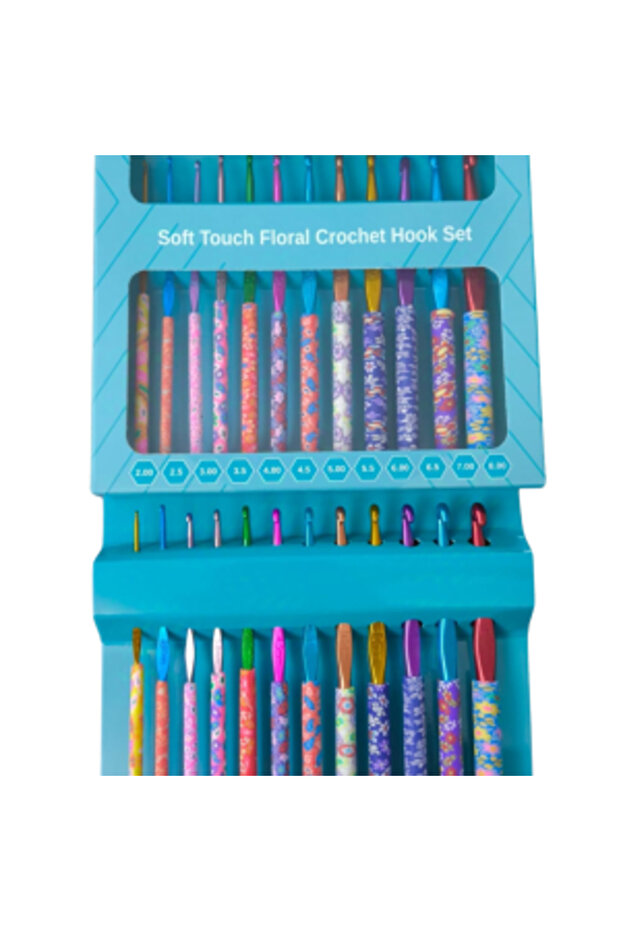 Wool Crochet Set Patterned 12 Pieces