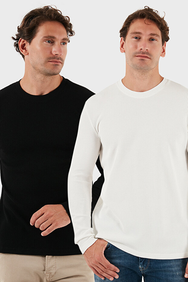 Cotton Crew Neck Slim Fit Basic Sweat Men's Sweat 5905073S2