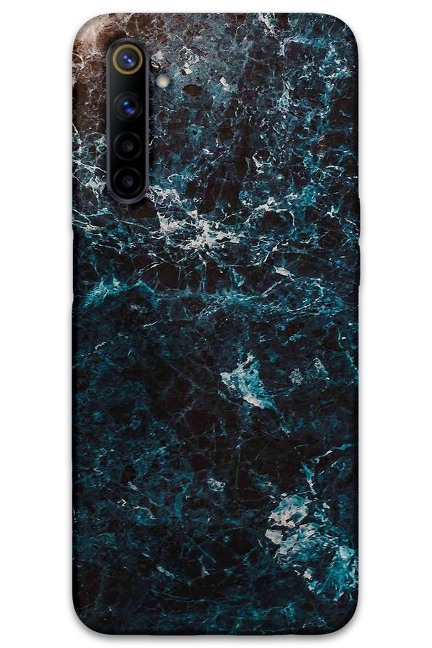 Realme 6 Compatible Marble Pattern Phone Case + Screen Protector - 5819