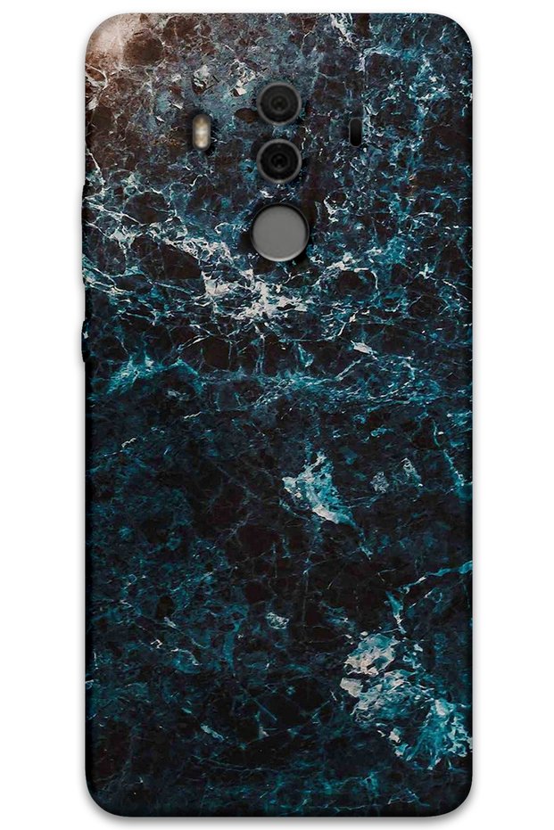 Huawei Mate 10 Pro Compatible Marble Pattern Phone Case + Screen Protector - 5819