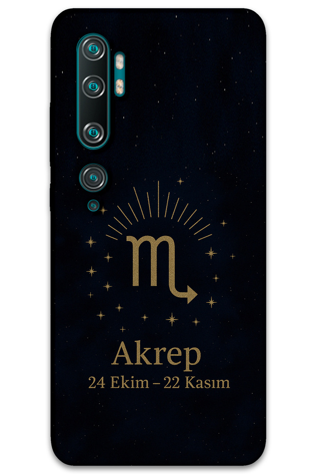 Xiaomi Mi Note 10 Compatible Scorpio Zodiac Sign Phone Case + Screen Protector - 5775