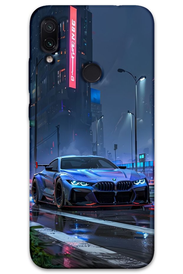 Xiaomi Redmi Note 7 Compatible Car Patterned Phone Case + Screen Protector - 5767