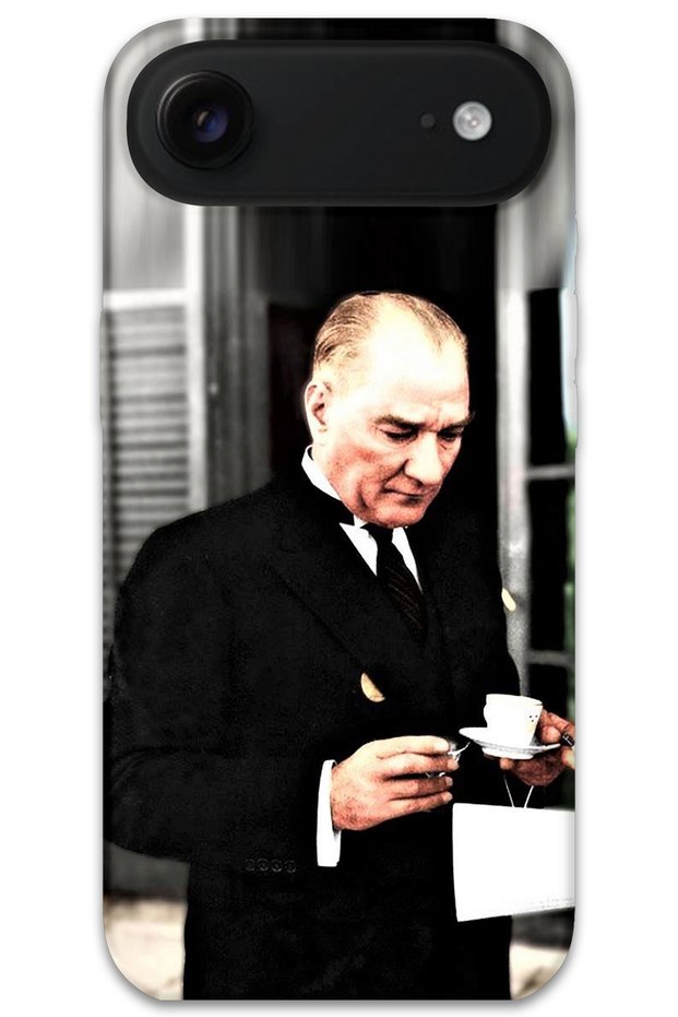 iPhone 17 Air Compatible Ataturk Pattern Phone Case + Screen Protector - 5850