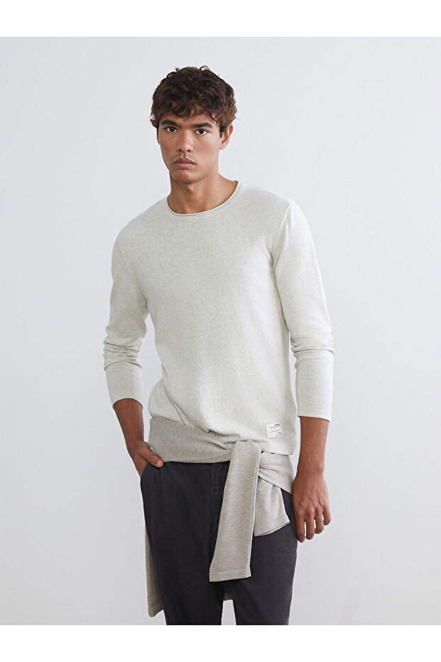 Crew Neck Men's Knitwear Sweater
