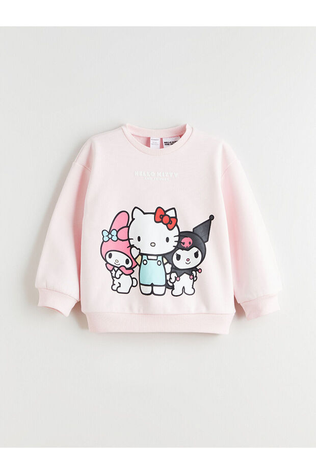 Özmarka New Season Hello Kitty Printed Girls' Sweatshirt