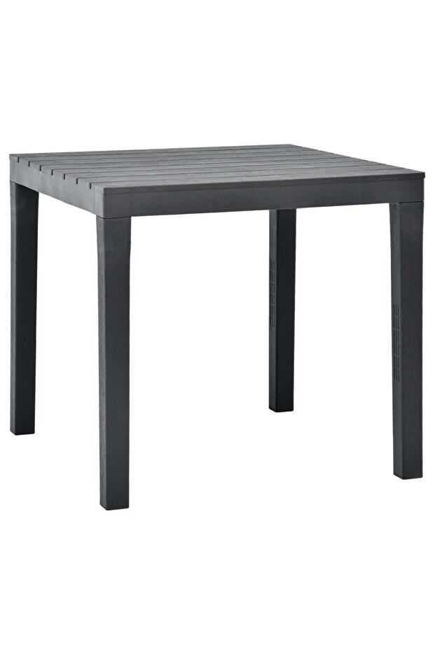 Garden Table Anthracite 78x78x72 cm Plastic