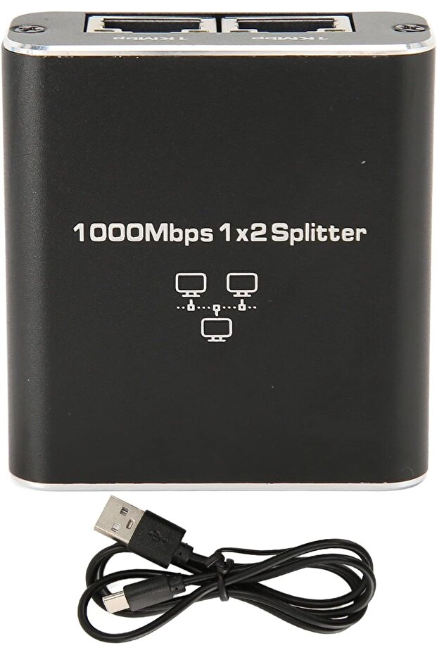 Gigabit Ethernet Splitter 1-to-2 RJ45 1000 Mbps - 6
