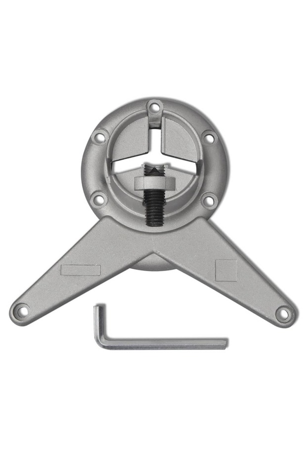 4 Height Adjustable Table Legs Chrome 710 mm - 3